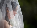 Bride behind the veil